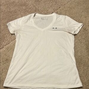Under Armour Women's White V-Neck Top